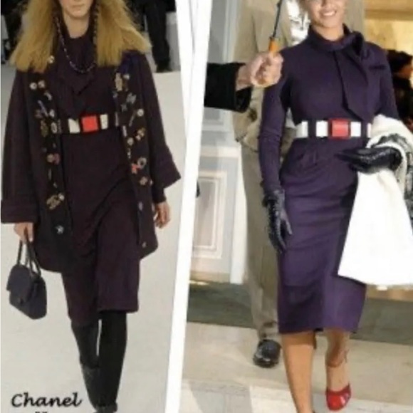 Chanel Authentic Black wool dress from 2007 fall collection as seen on Beyoncé. - Picture 4 of 17